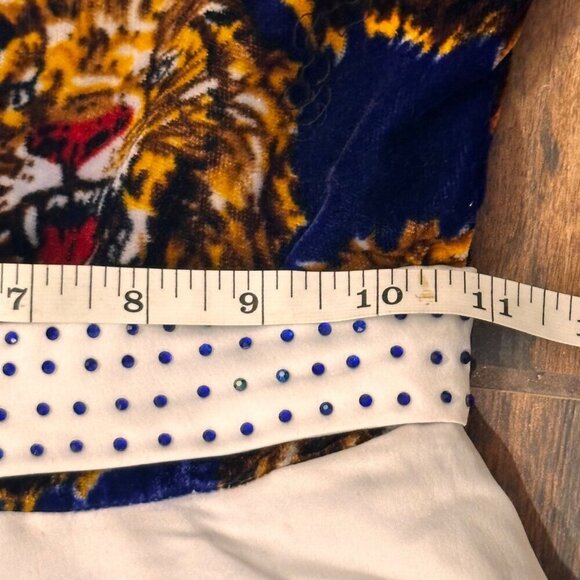 Girls Lion Print Puff Sleeve Handmade Dress Costume Fancy Halloween Unique Party - Picture 8 of 12